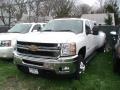 Summit White 2011 Chevrolet Silverado 3500HD LTZ Crew Cab Dually