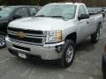 2011 Sheer Silver Metallic Chevrolet Silverado 3500HD Regular Cab 4x4  photo #1