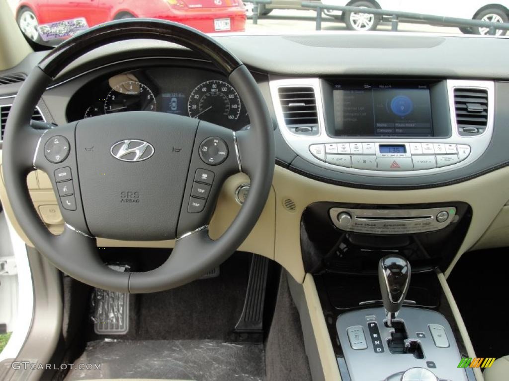 2011 Hyundai Genesis 4.6 Sedan Cashmere Dashboard Photo #48133670