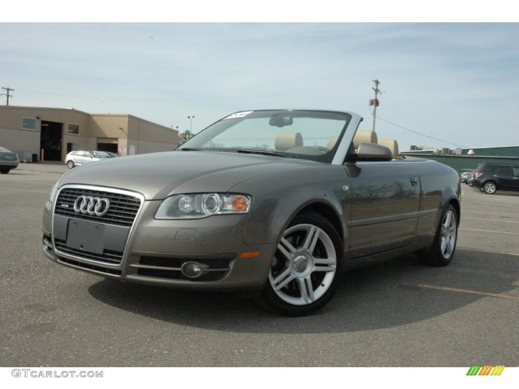 2008 A4 2.0T quattro Cabriolet - Alpaka Beige Metallic / Beige photo #3