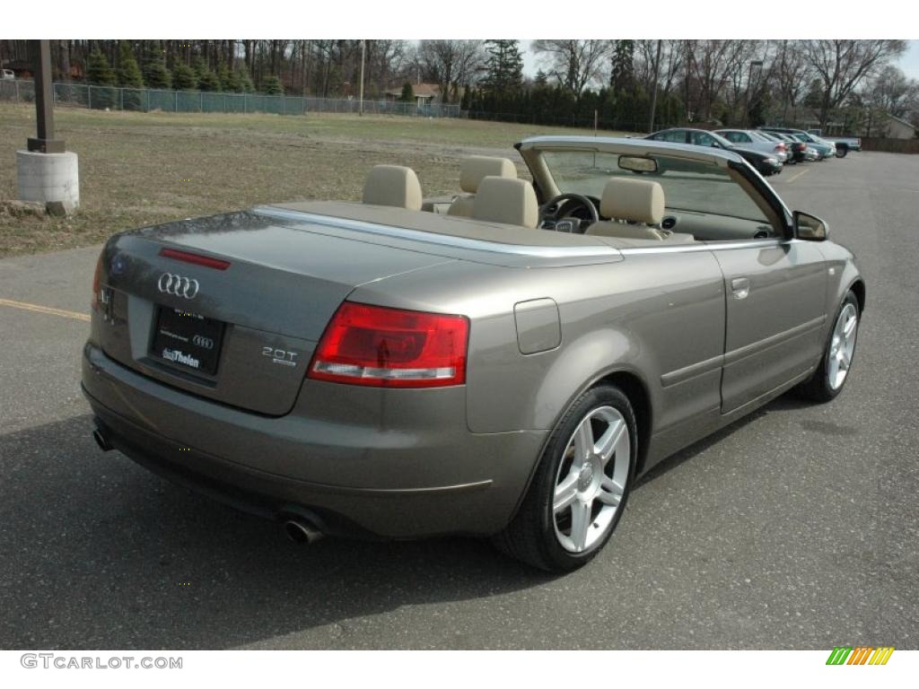 2008 A4 2.0T quattro Cabriolet - Alpaka Beige Metallic / Beige photo #6