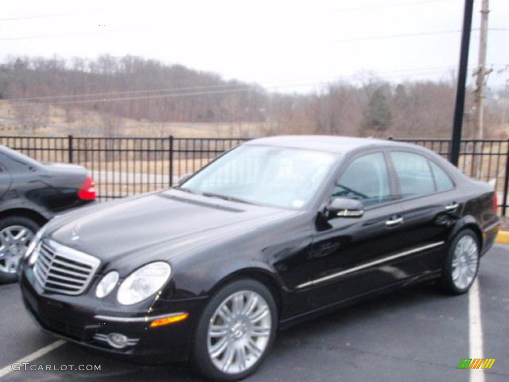 2007 E 350 Sedan - Black / Black photo #1