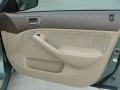 Ivory 2003 Honda Civic LX Sedan Door Panel