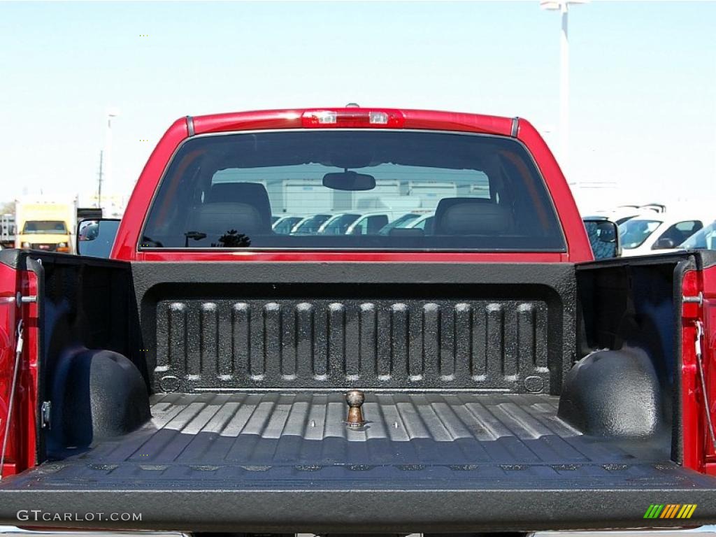 2007 Ram 3500 Laramie Quad Cab 4x4 - Inferno Red Crystal Pearl / Medium Slate Gray photo #4