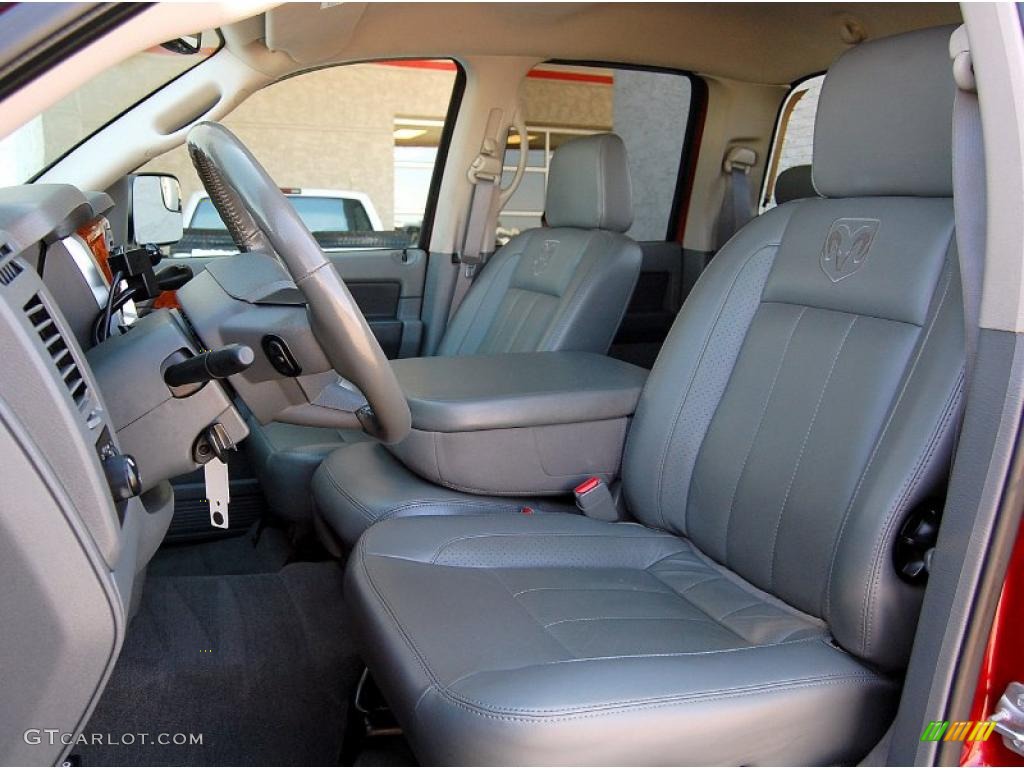 Medium Slate Gray Interior 2007 Dodge Ram 3500 Laramie Quad Cab 4x4 Photo #48135252