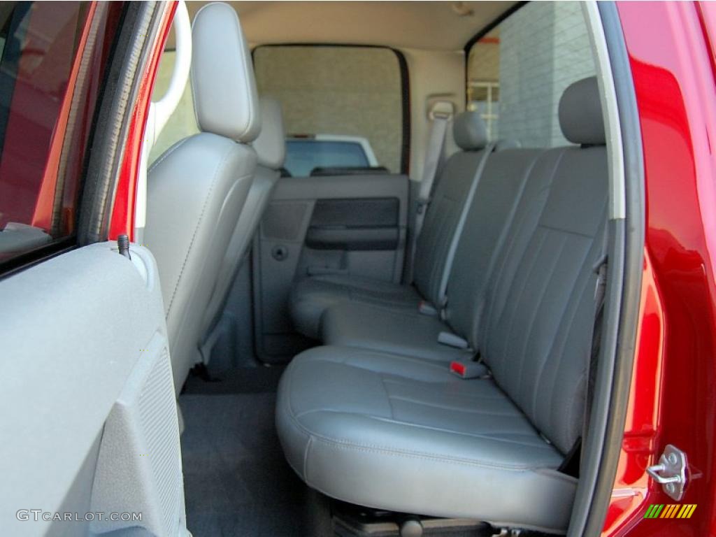 2007 Ram 3500 Laramie Quad Cab 4x4 - Inferno Red Crystal Pearl / Medium Slate Gray photo #12