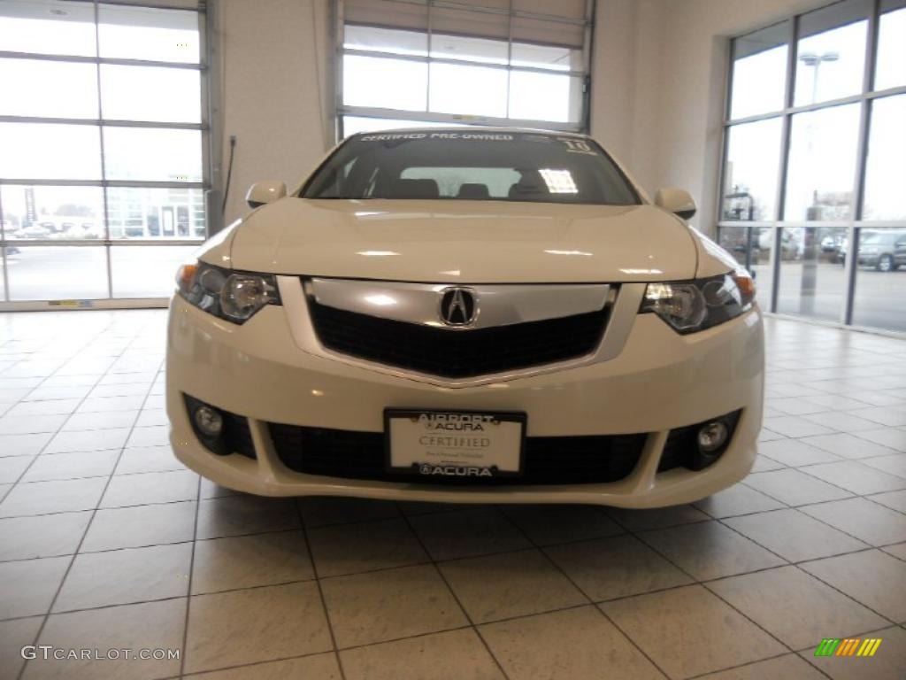 2010 TSX Sedan - Premium White Pearl / Ebony photo #2