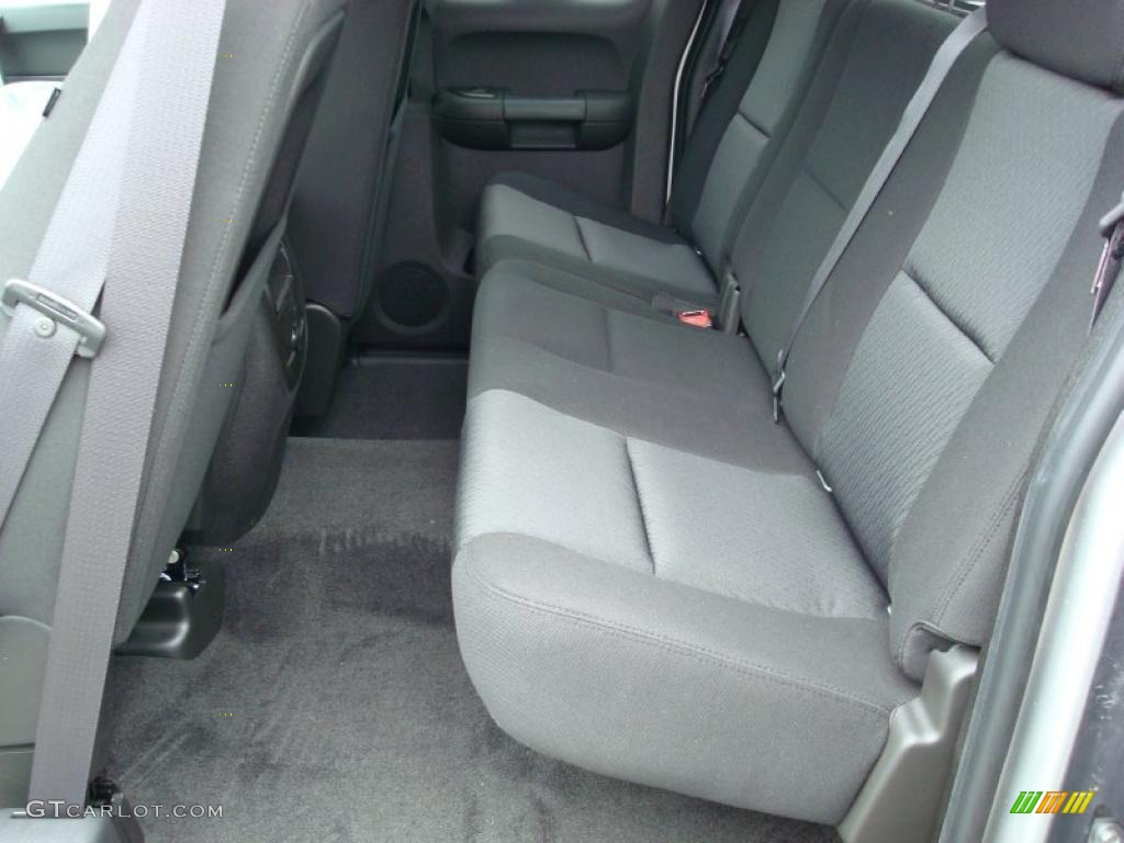 2011 Silverado 1500 LT Extended Cab 4x4 - Sheer Silver Metallic / Ebony photo #3