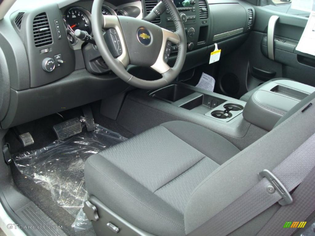 2011 Silverado 1500 LT Extended Cab 4x4 - Sheer Silver Metallic / Ebony photo #4