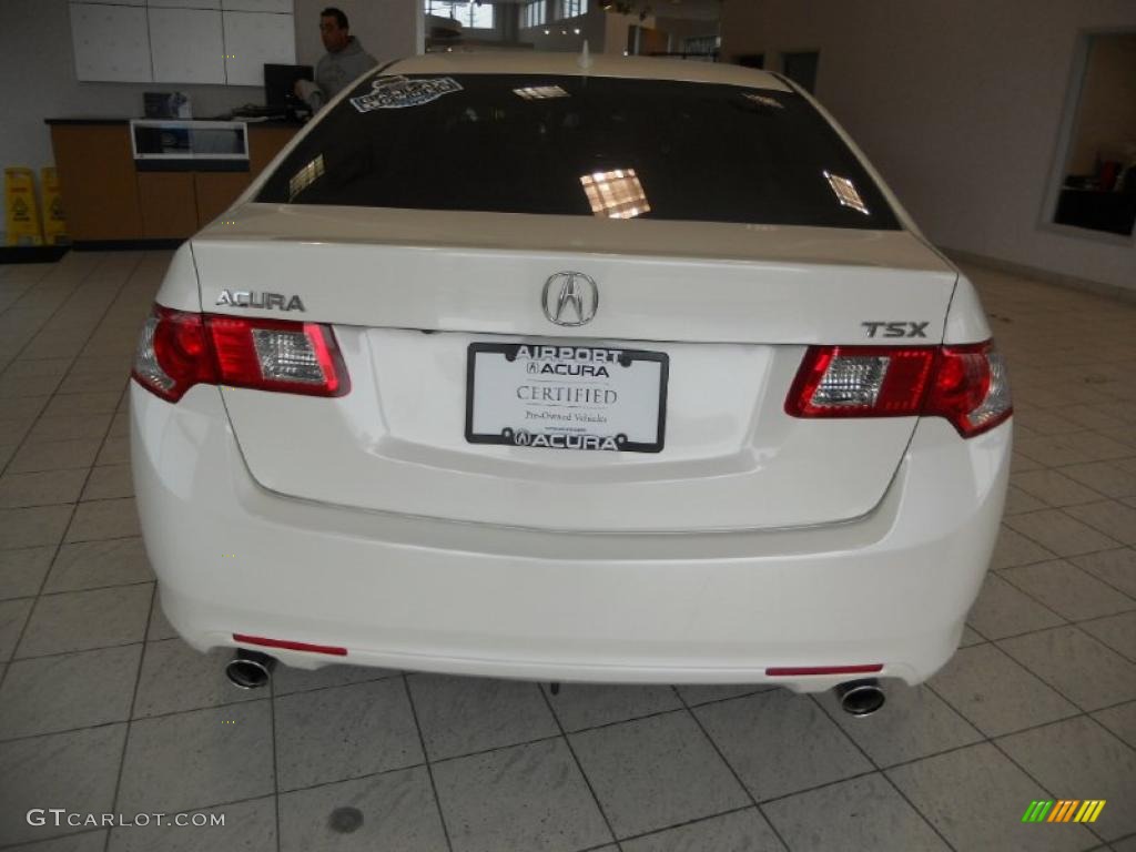 2010 TSX Sedan - Premium White Pearl / Ebony photo #6