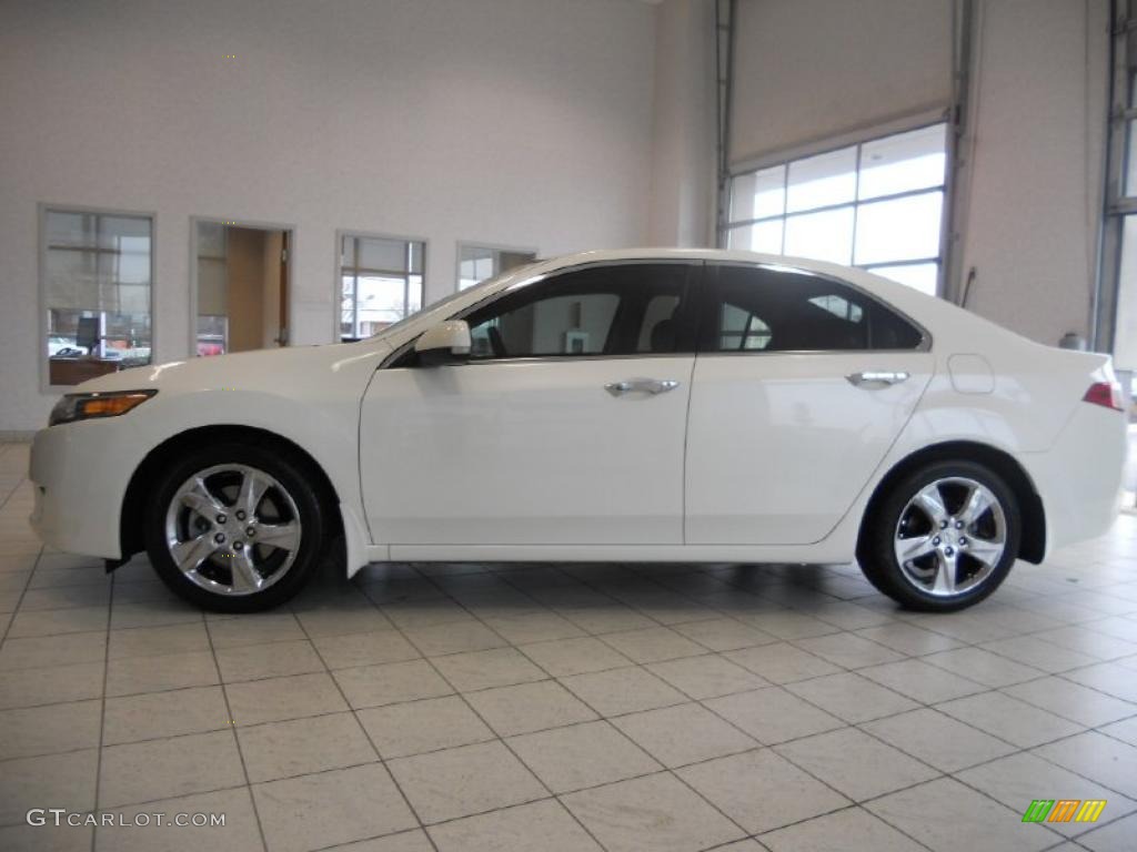 2010 TSX Sedan - Premium White Pearl / Ebony photo #8