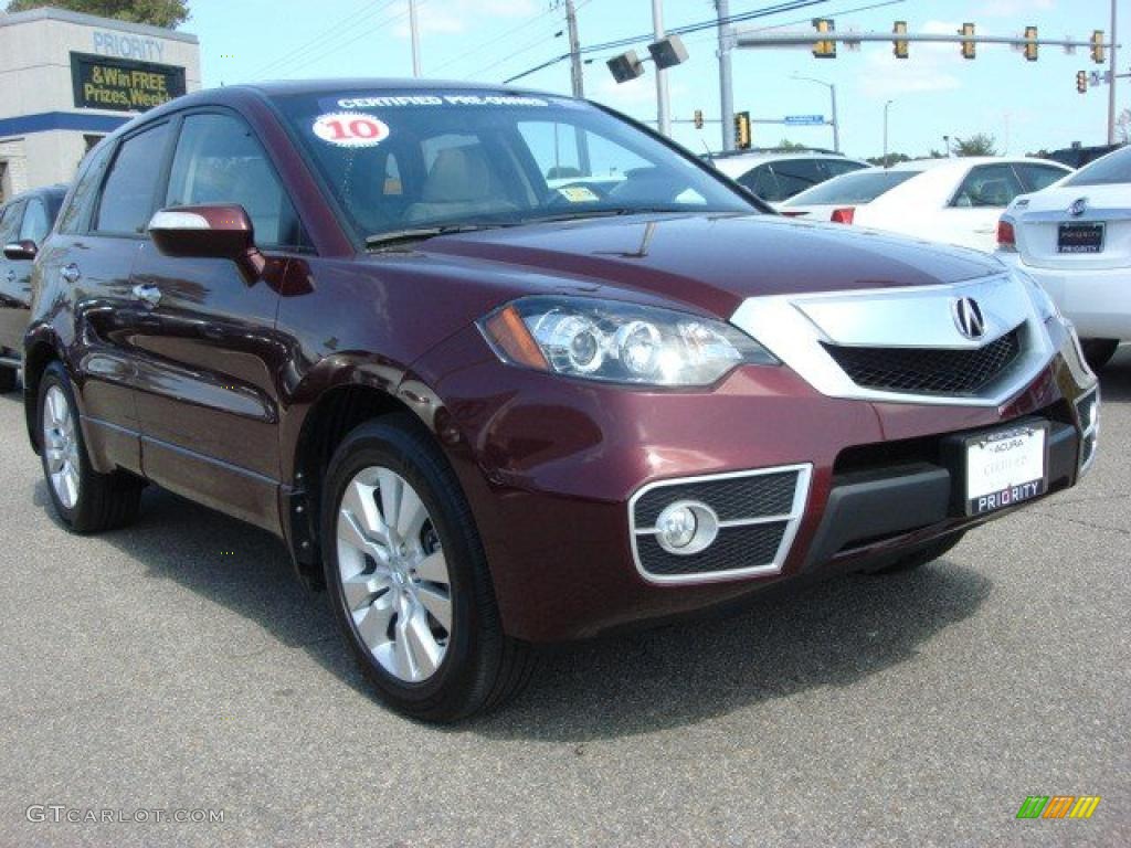 2010 RDX Technology - Basque Red Pearl / Taupe photo #8