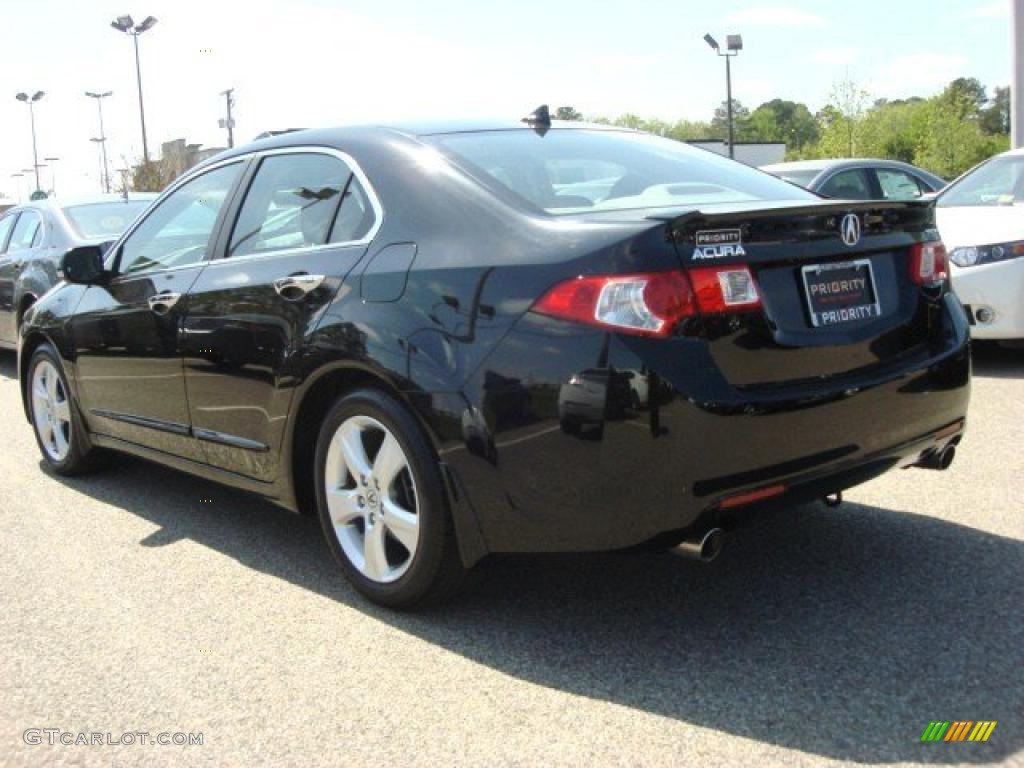 Crystal Black Pearl 2009 Acura TSX Sedan Exterior Photo #48136710
