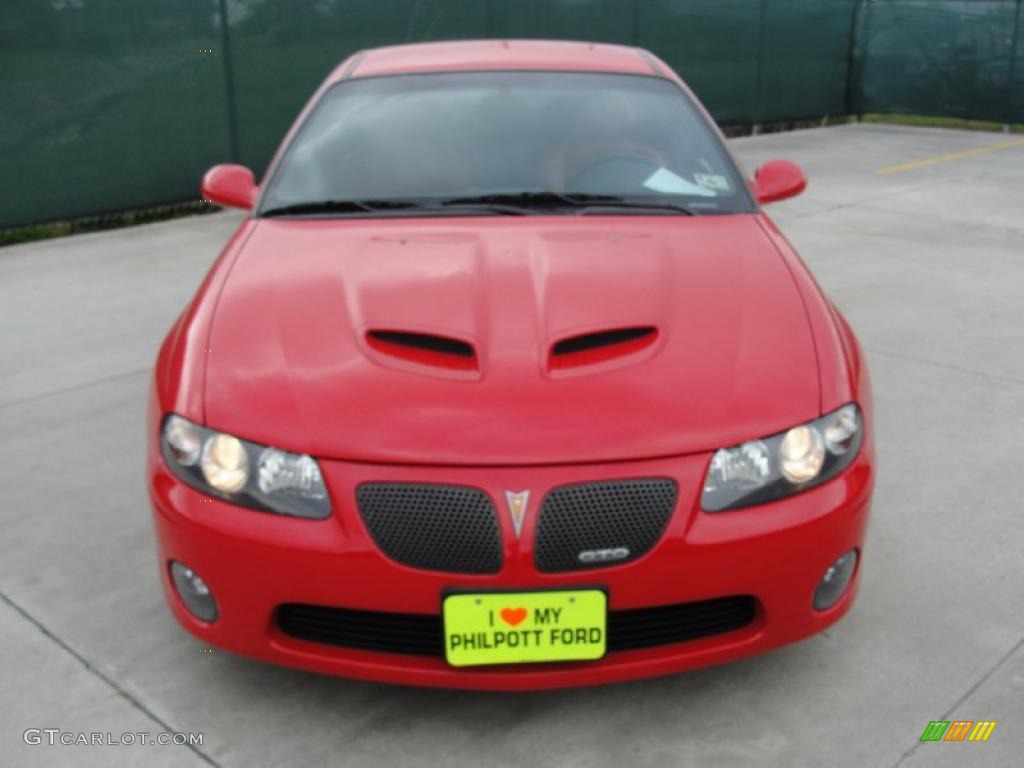 2006 GTO Coupe - Torrid Red / Red photo #8