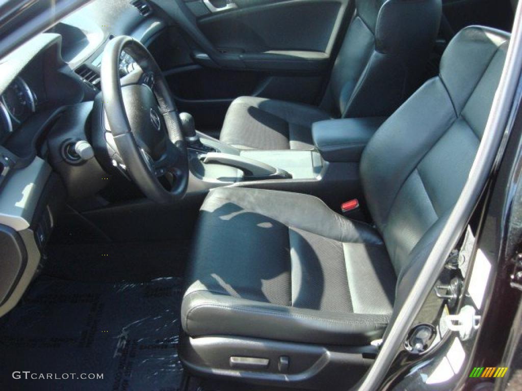 Ebony Interior 2009 Acura TSX Sedan Photo #48136779