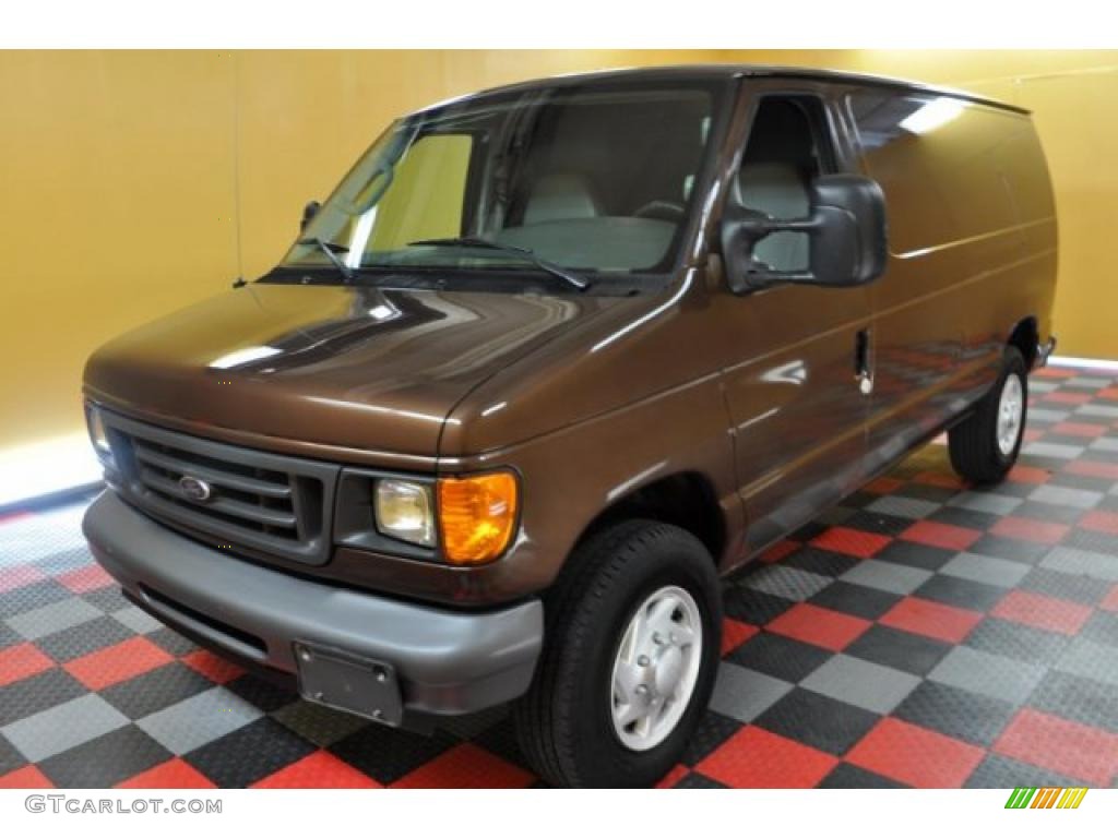 Fleet Brown Metallic 2007 Ford E Series Van E250 Commercial Exterior Photo #48136812
