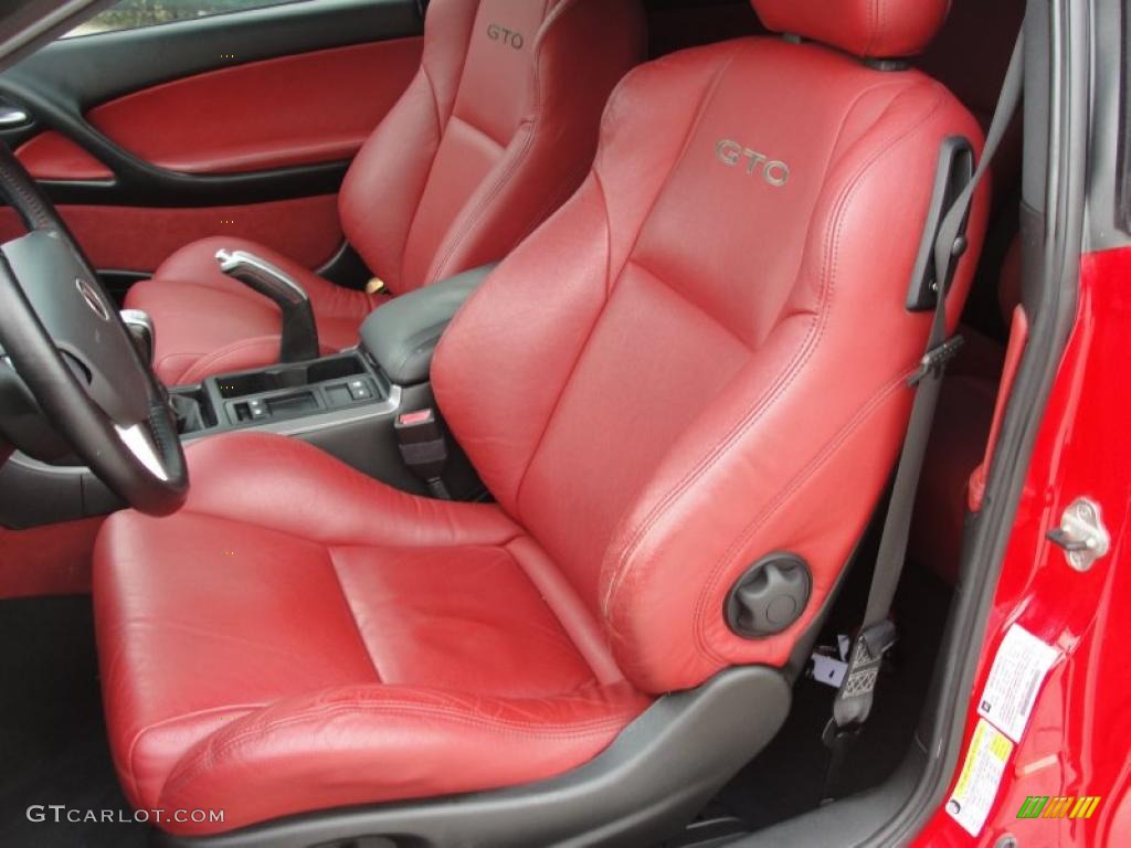 Red Interior 2006 Pontiac GTO Coupe Photo #48137169