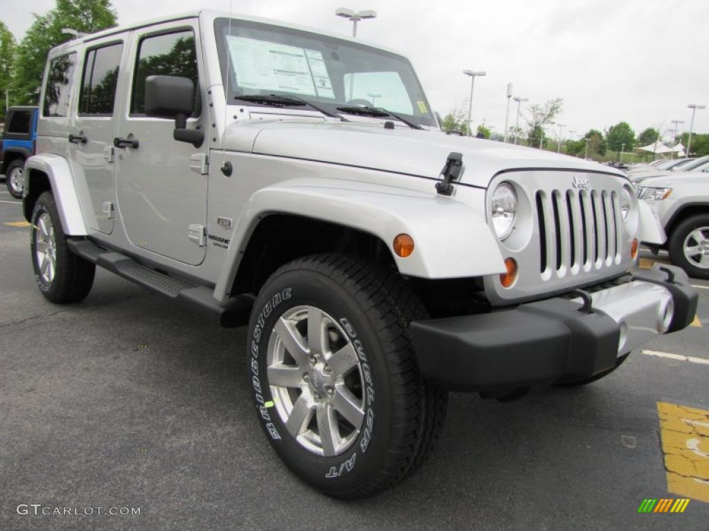 Bright Silver Metallic 2011 Jeep Wrangler Unlimited Sahara 70th Anniversary 4x4 Exterior Photo #48138267