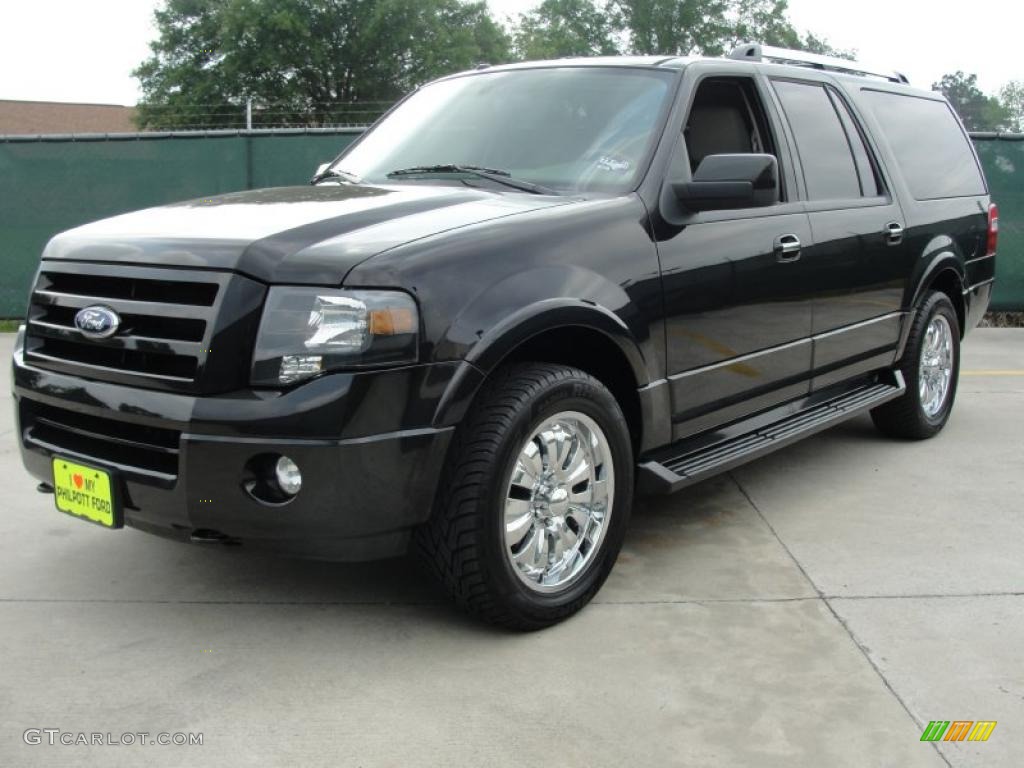 2010 Expedition EL Limited 4x4 - Tuxedo Black / Stone photo #7