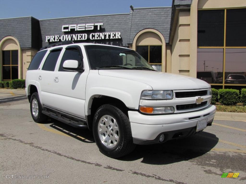 2003 Tahoe Z71 4x4 - Summit White / Tan/Neutral photo #1