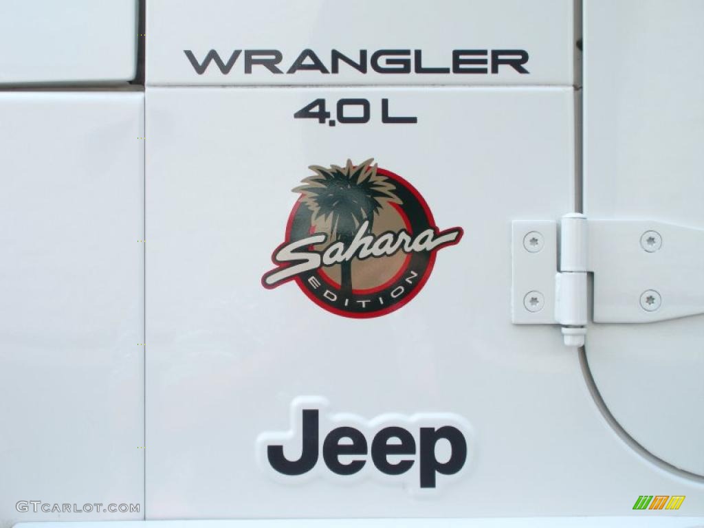 2001 Jeep Wrangler Sahara 4x4 Marks and Logos Photo #48140358