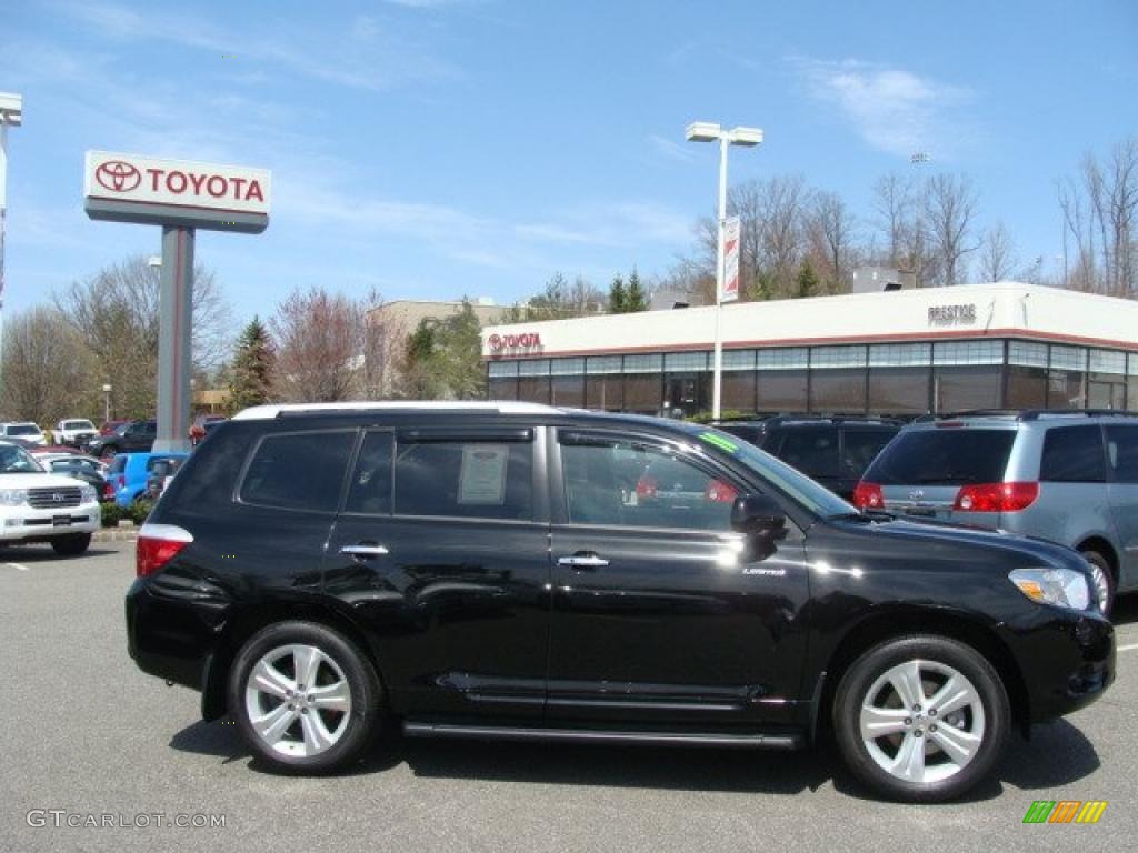 2010 Highlander Limited 4WD - Black / Sand Beige photo #1