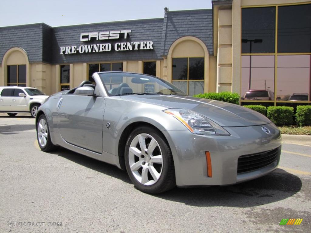 2005 350Z Enthusiast Roadster - Chrome Silver Metallic / Carbon photo #1