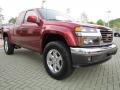 2010 Merlot Jewel Metallic GMC Canyon SLE Extended Cab 4x4  photo #7