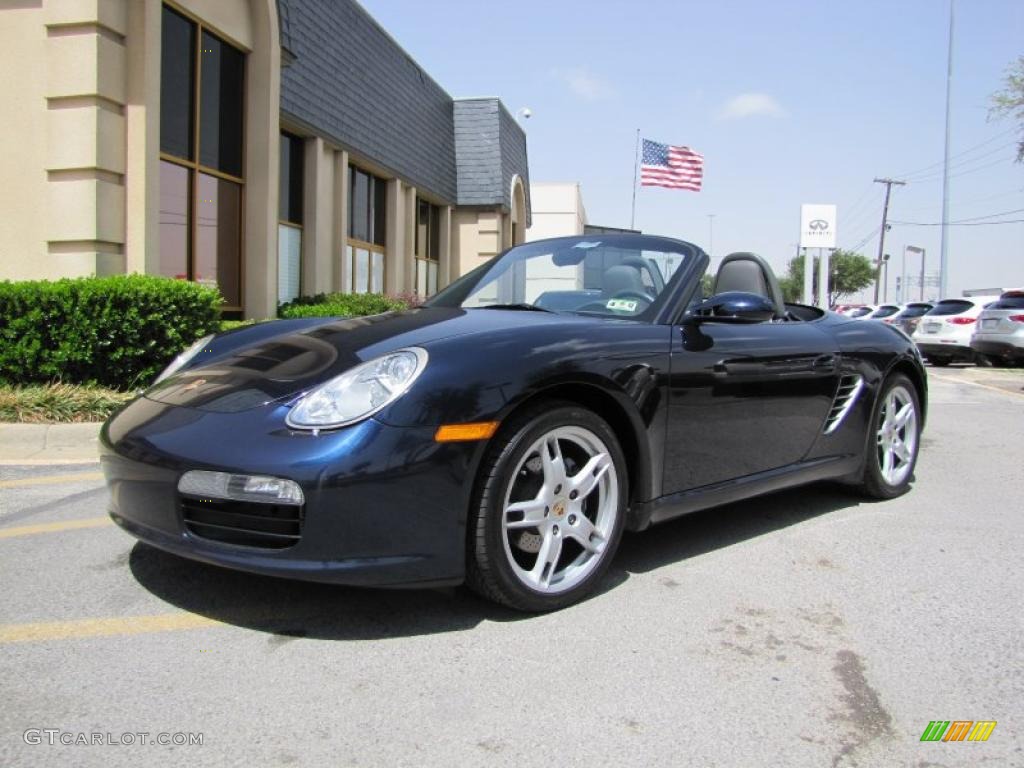 Midnight Blue Metallic 2005 Porsche Boxster Standard Boxster Model Exterior Photo #48143049