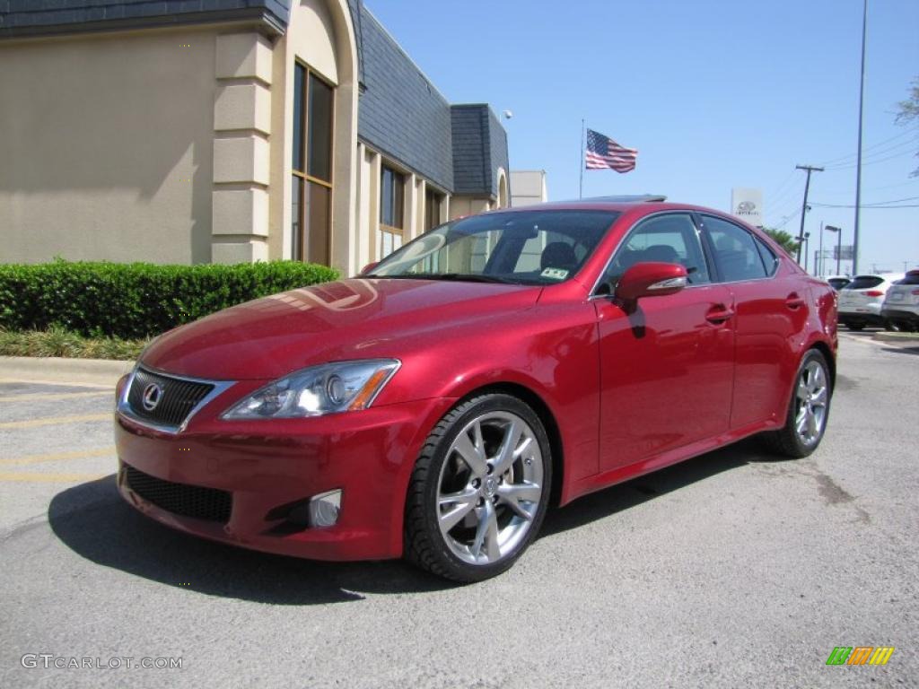 Matador Red Mica 2009 Lexus IS 250 Exterior Photo #48143352