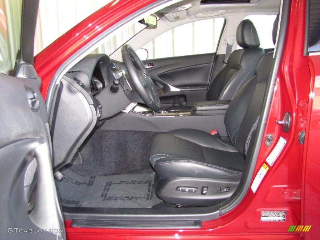 Black Interior 2009 Lexus IS 250 Photo #48143424