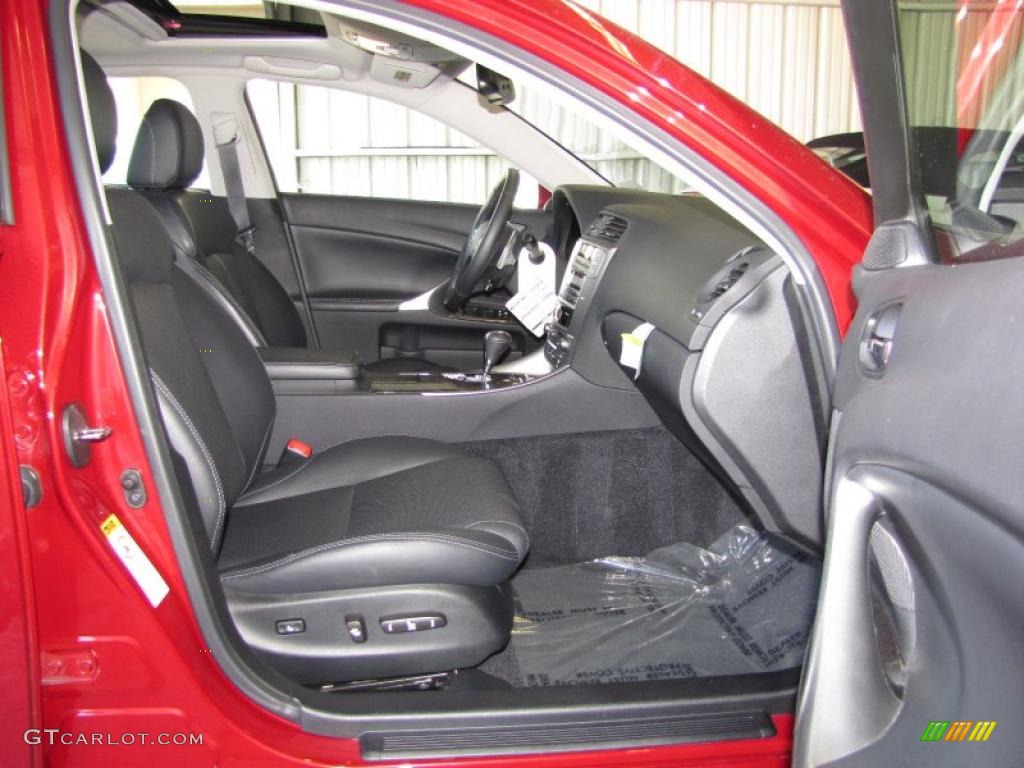 Black Interior 2009 Lexus IS 250 Photo #48143442