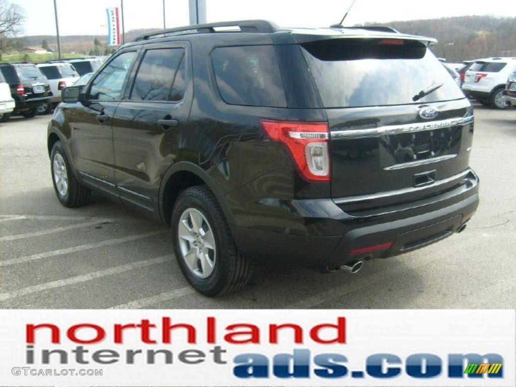 2011 Explorer 4WD - Tuxedo Black Metallic / Medium Light Stone photo #5