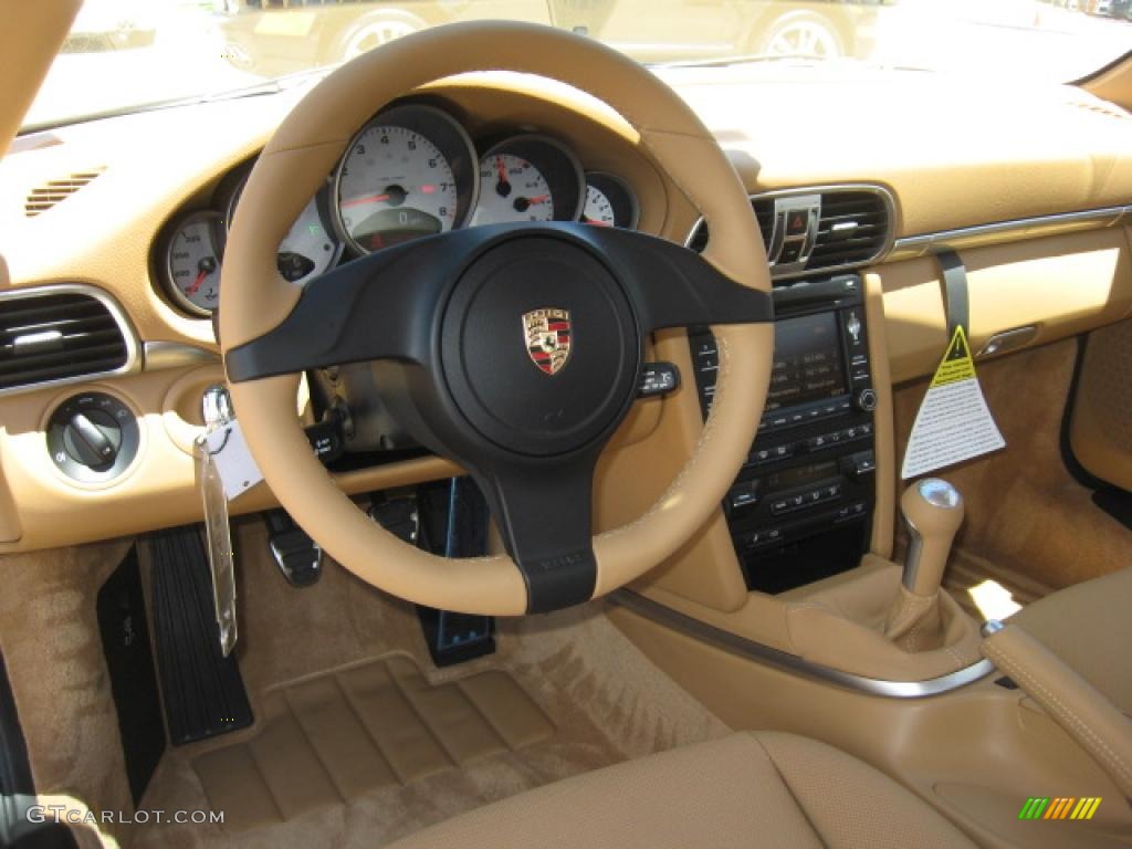 2011 911 Carrera 4S Coupe - Black / Sand Beige photo #6