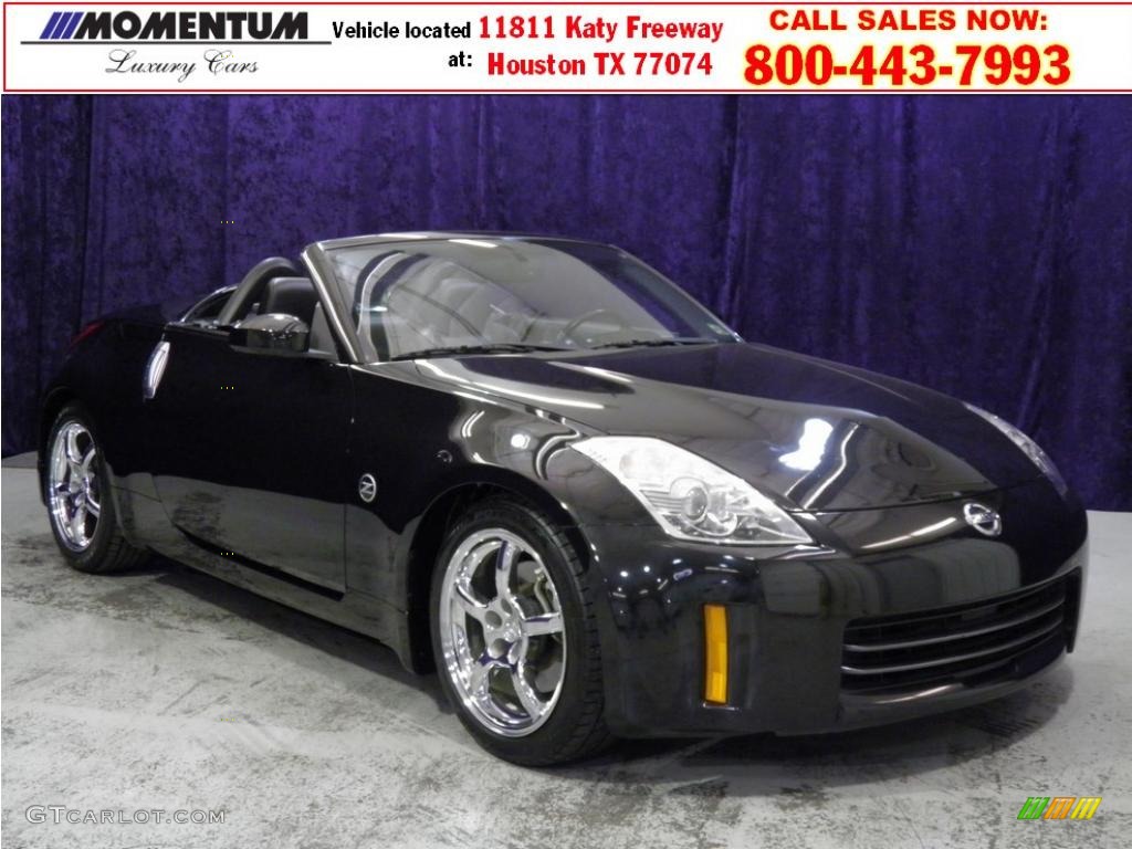 2007 350Z Touring Roadster - Magnetic Black Pearl / Charcoal photo #1
