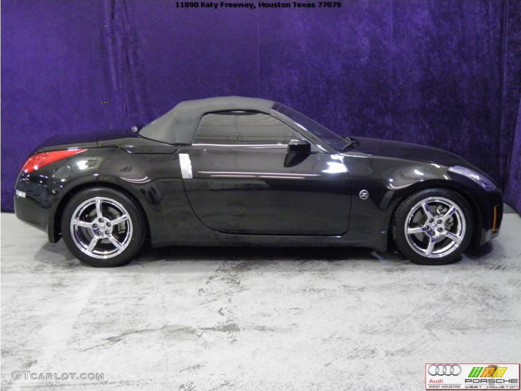 2007 350Z Touring Roadster - Magnetic Black Pearl / Charcoal photo #6