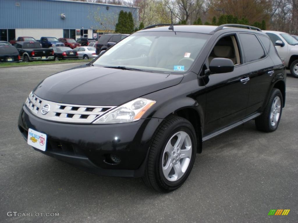 2005 Murano SE AWD - Super Black / Cafe Latte photo #1