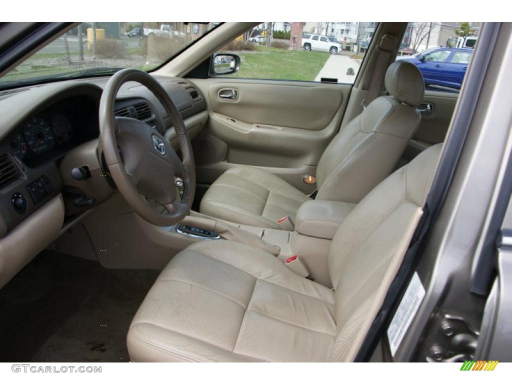 Beige Interior 2002 Mazda 626 ES V6 Photo #48147755