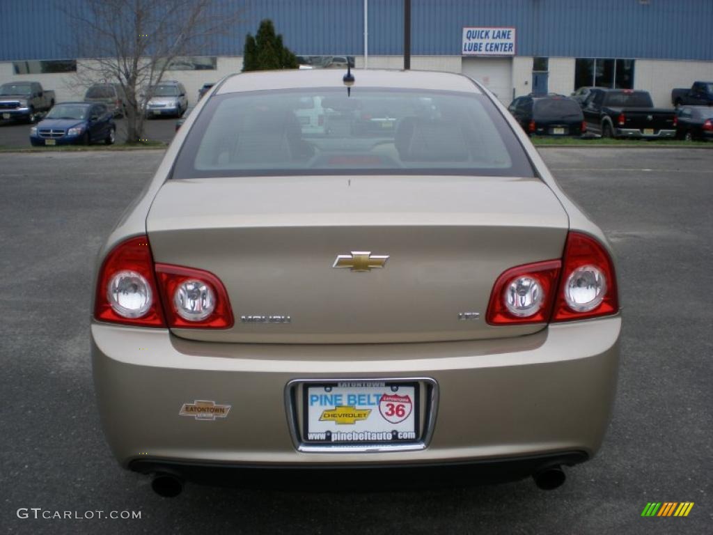 2008 Malibu LTZ Sedan - Sandstone Metallic / Cocoa/Cashmere Beige photo #6