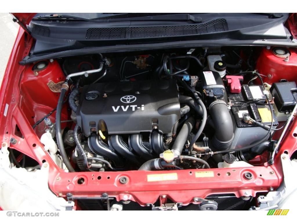 2001 ECHO Sedan - Absolutely Red / Warm Gray photo #23