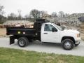  2011 Sierra 3500HD Work Truck Regular Cab Chassis Dump Truck Summit White