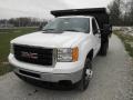 Summit White - Sierra 3500HD Work Truck Regular Cab Chassis Dump Truck Photo No. 3