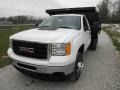 2011 Summit White GMC Sierra 3500HD Work Truck Regular Cab Chassis Dump Truck  photo #3