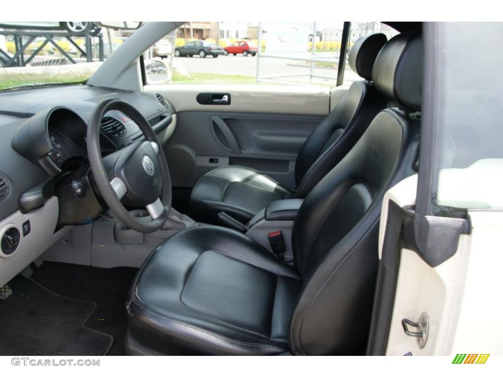 Cream Beige Interior 2004 Volkswagen New Beetle GL Convertible Photo #48148904