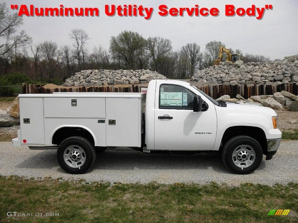 2011 Sierra 2500HD Work Truck Regular Cab Commercial - Summit White / Dark Titanium photo #1