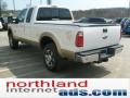 2011 White Platinum Metallic Tri-Coat Ford F250 Super Duty Lariat SuperCab 4x4  photo #5