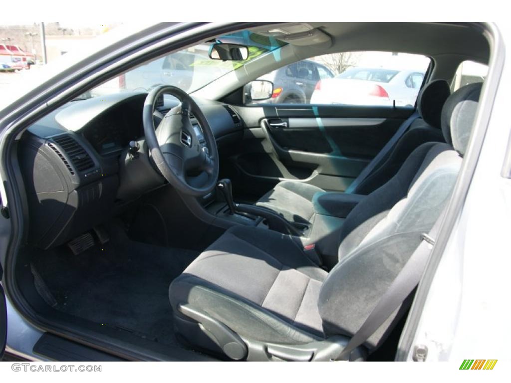 2003 Accord LX Coupe - Satin Silver Metallic / Black photo #8