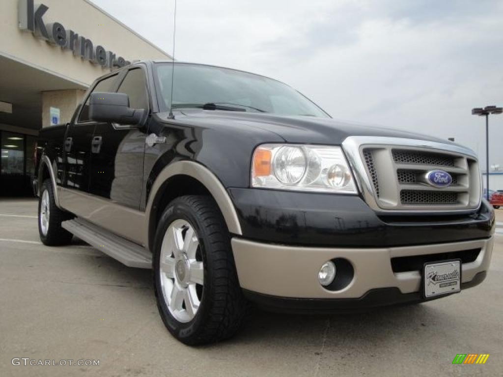 2006 F150 King Ranch SuperCrew - Black / Castano Brown Leather photo #1