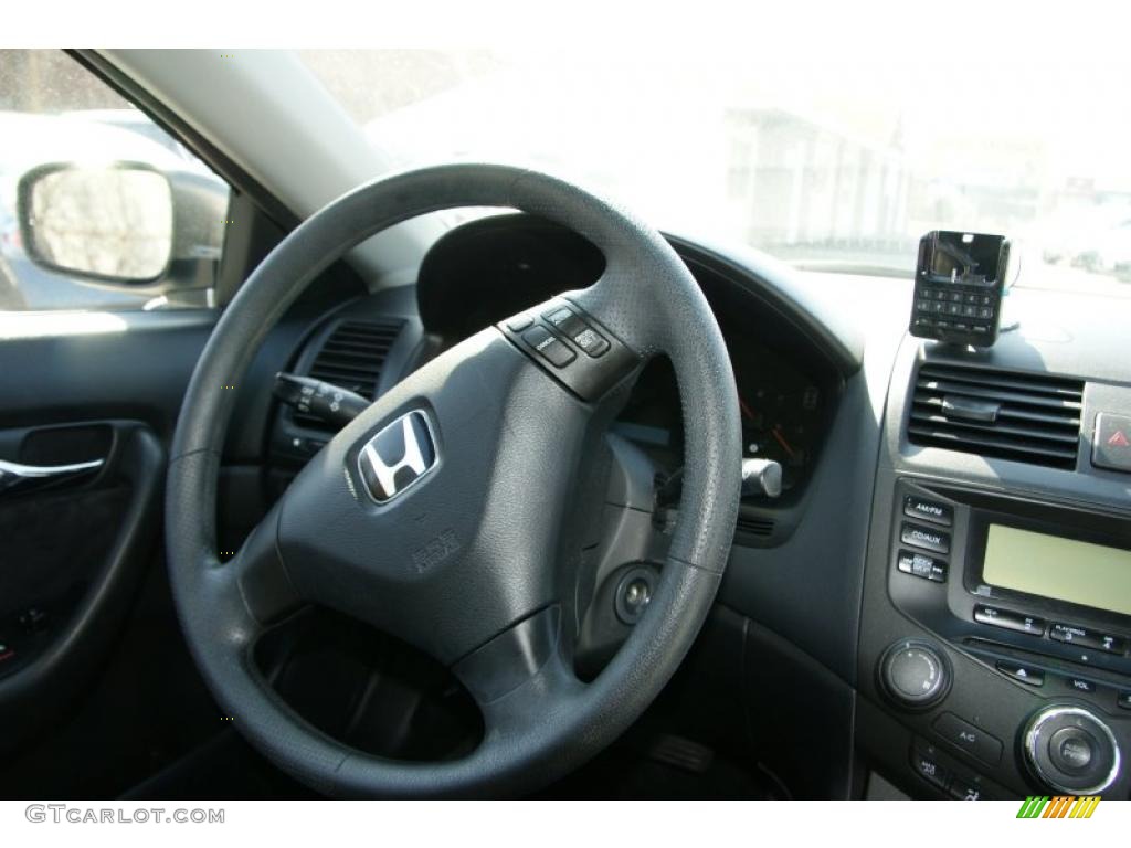 2003 Accord LX Coupe - Satin Silver Metallic / Black photo #15