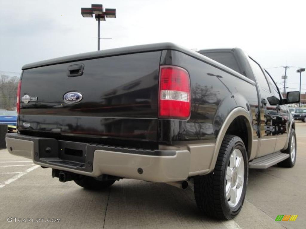 2006 F150 King Ranch SuperCrew - Black / Castano Brown Leather photo #3